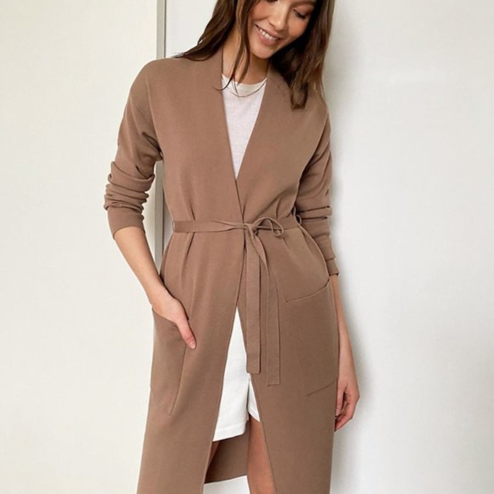 ARITZIA Babaton Ty Cardigan (Taupe Color)